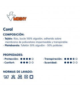 Cubrecolchón Moshy Coral