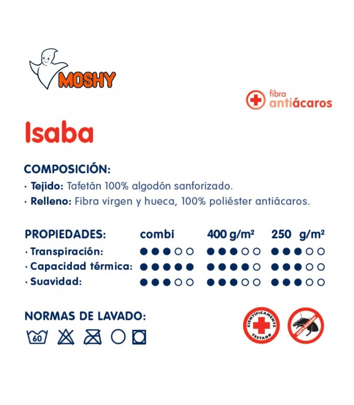 Edredón Nórdico Moshy Isaba 250 gr