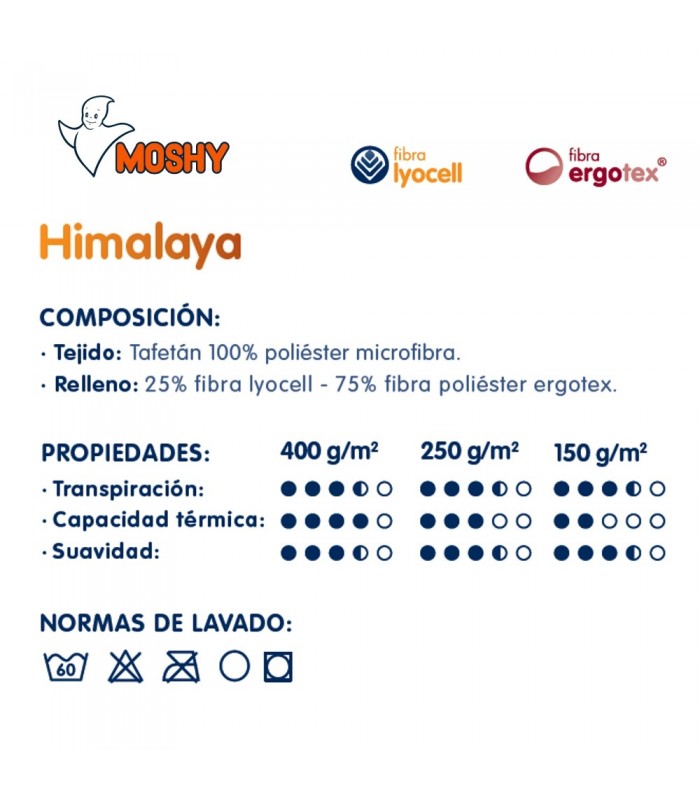 Edredón Nórdico Moshy Himalaya 150 gr