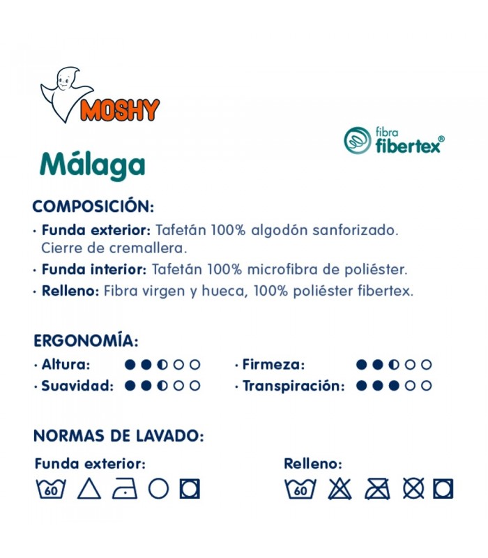 Almohada Moshy Málaga