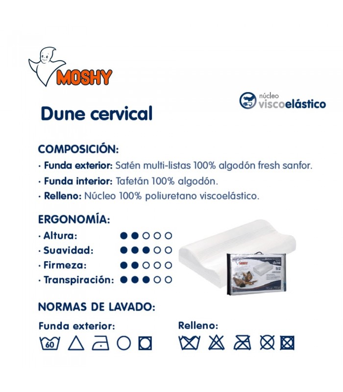Almohada Moshy Dune Cervical