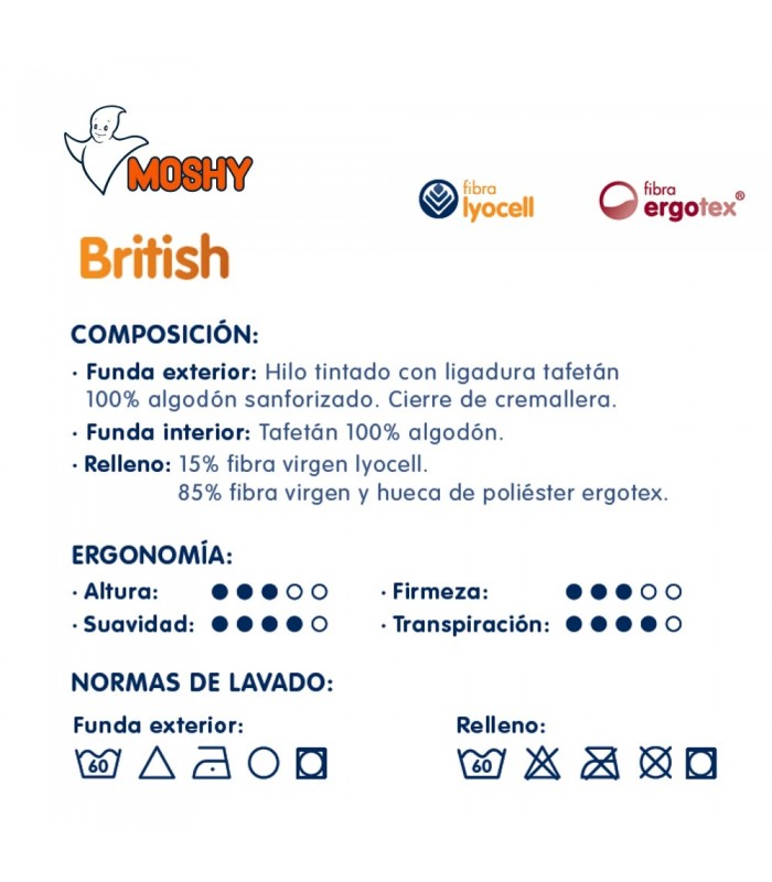 Almohada Moshy British