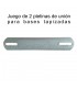 Juego de 2 pletinas de unión para bases tapizadas