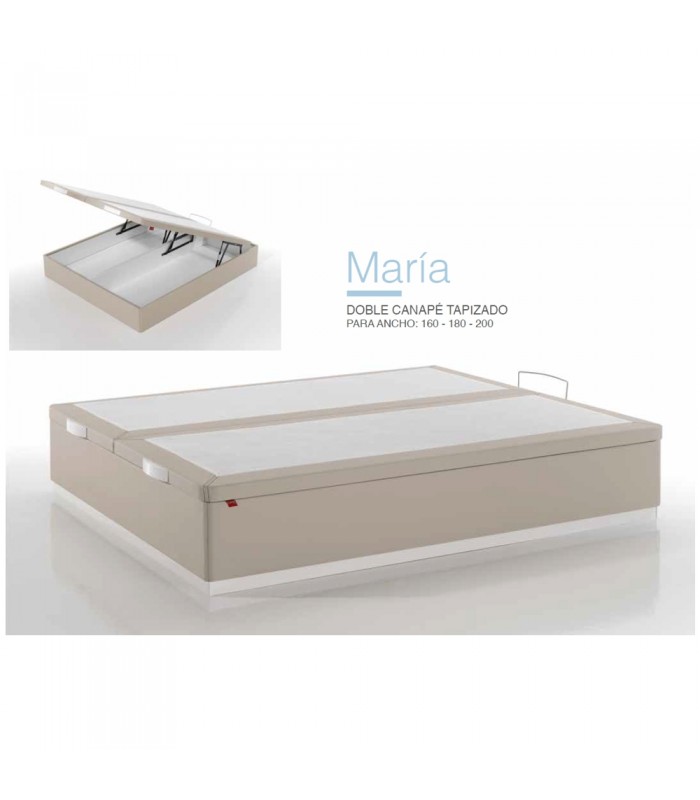 Canapé María de Hernaval Doble tapizado textil