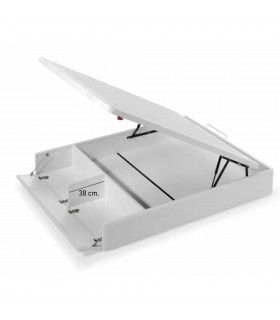 Canapé Karen tapizado con tapa perfilada e hilo contrastado