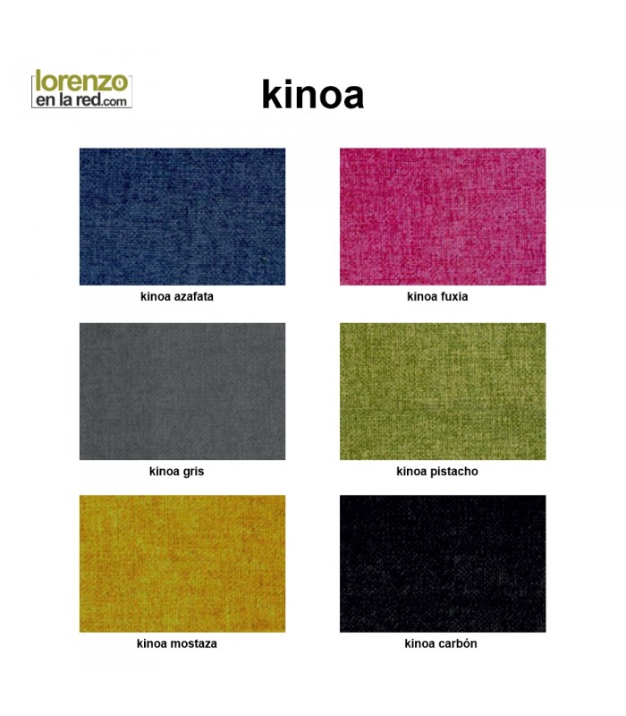 Canapé H980 tapizado textil con 2 cajones frontales