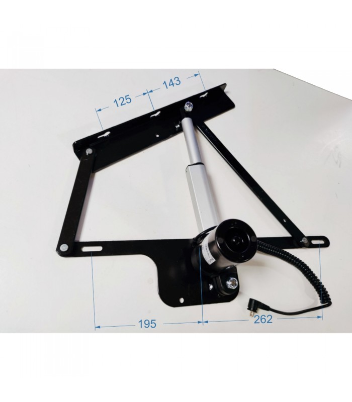 Dimensiones de instalación de bisagras de apertura motorizada
