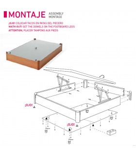Montaje de ruedas y canapé