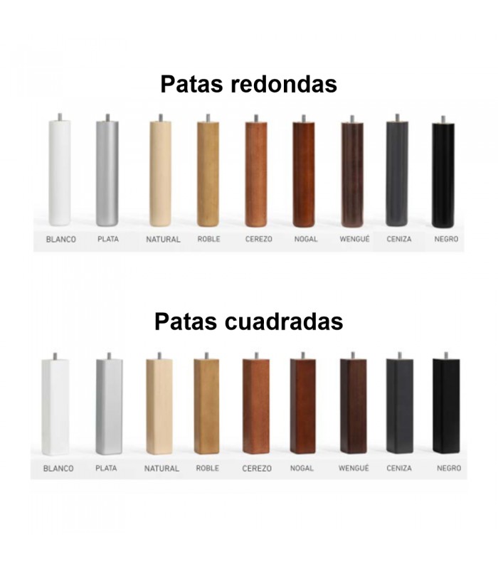 Patas para base tapizada Eco