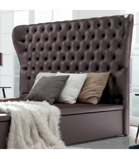 Cabecero S 305 tapizado en Natur Berenjena (serie 3)