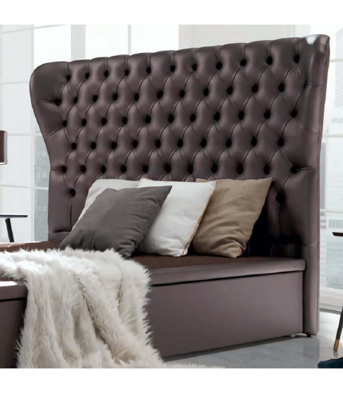 Cabecero S 305 tapizado en Natur Berenjena (serie 3)