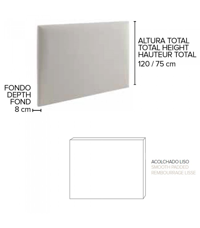 Cabecero Viena, medidas