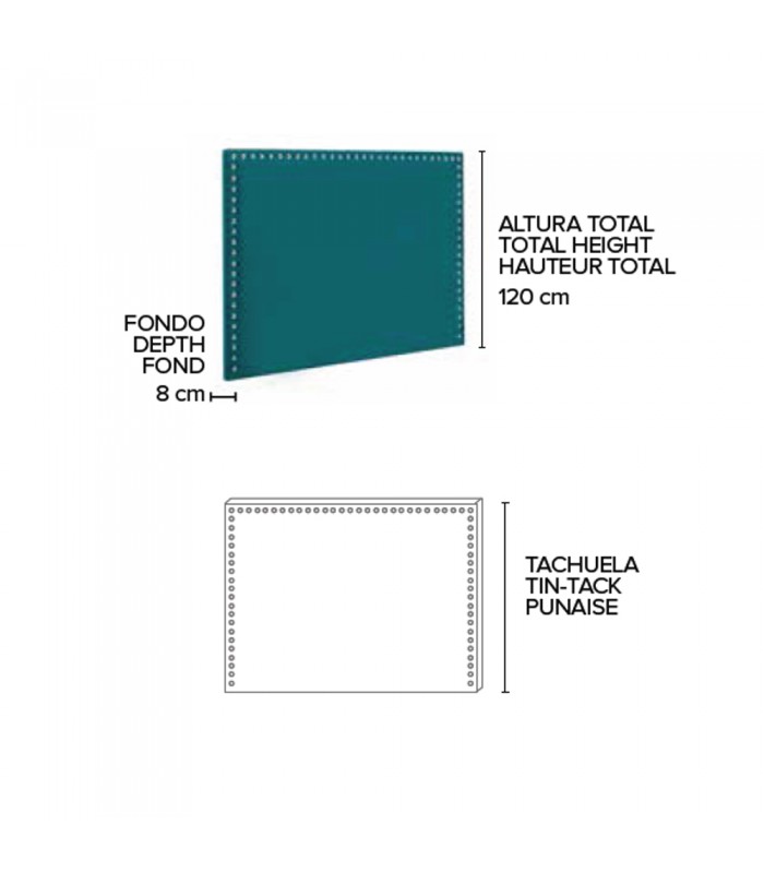 Cabecero Ginebra, medidas