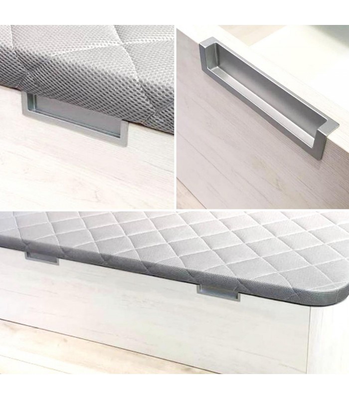 Opción de tirador embutido KUI para canapés Serie S