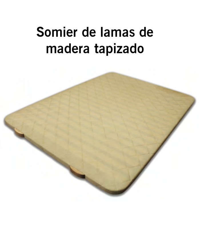 Opción de Somier de Lamas de Madera Tapizado