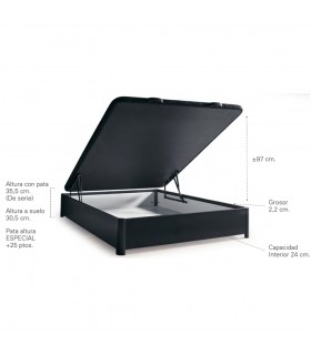 Dimensiones de canapé abatible Venecia