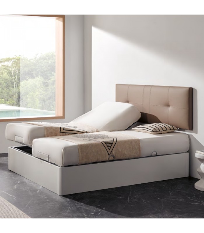 Canapé Estambul con somier articulado eléctrico