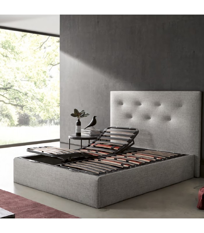 Canapé Elena con somier articulado eléctrico