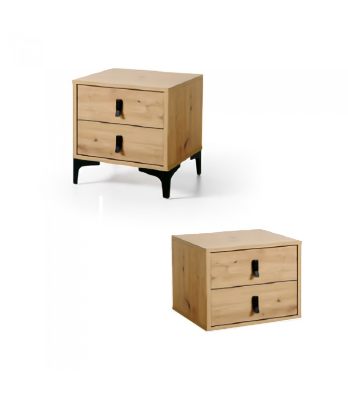 Mesita S50 de 45 cm y 2 cajones