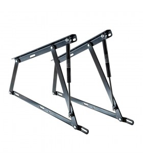 Conjunto de 2 bisagras con pistones de gas para canapé abatible