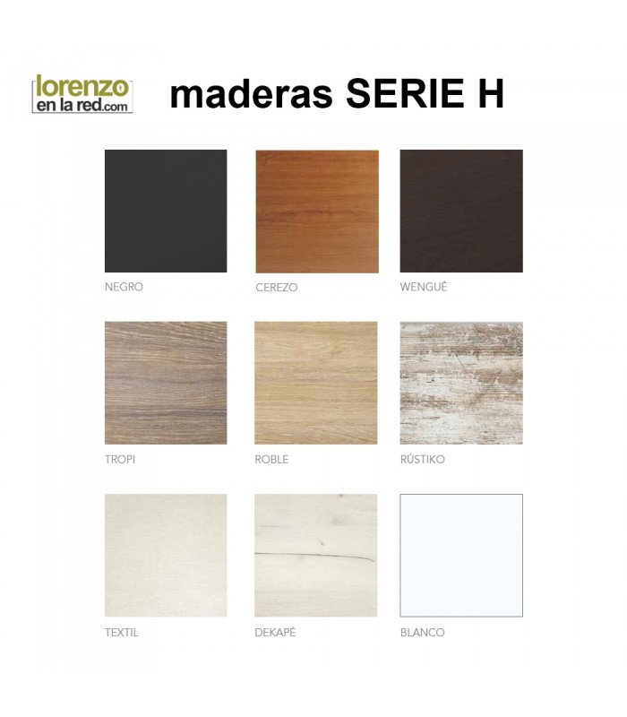 Canapé H780 de madera con 2 cajones frontales