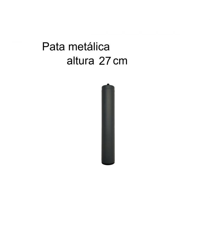 Pata metálica para somier o base tapizada