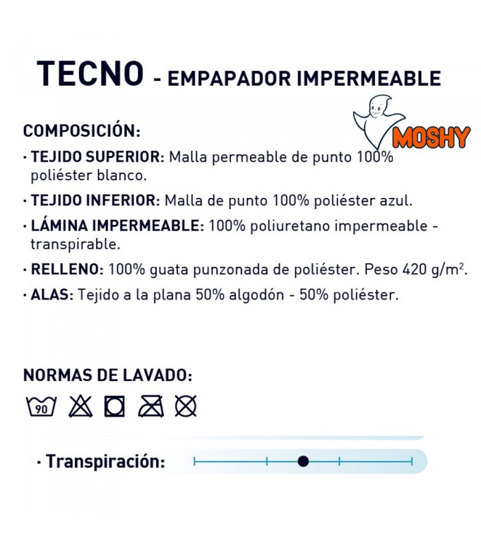 Empapador impermeable Moshy Tecno