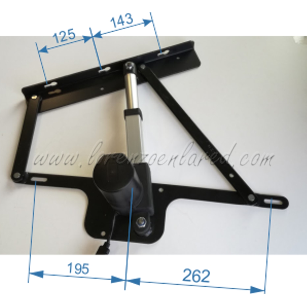 croquis con dimensiones de anclaje